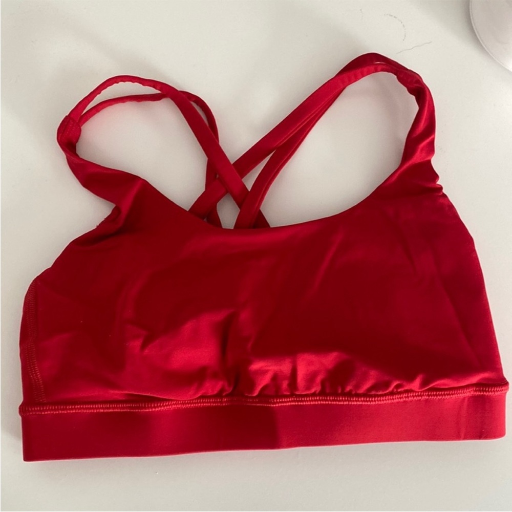 Lululemon Red Energy Bra